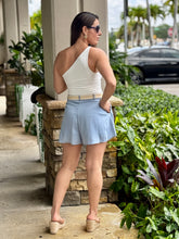 Load image into Gallery viewer, &quot;Moa&quot; Belted High Waisted Shorts With Pockets
