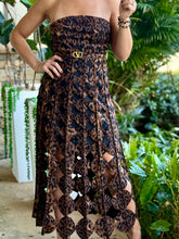 Load image into Gallery viewer, “Georgina” Sleeveless Belted Laser Cut Maxi Dress
