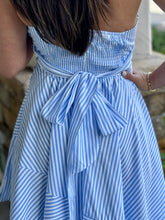 Load image into Gallery viewer, &quot;Ariel&quot; One Shoulder Asymmetric Striped Midi Dress
