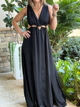 Load image into Gallery viewer, &quot;Thalia&quot; Cut Out Details Solid Color Maxi Dress
