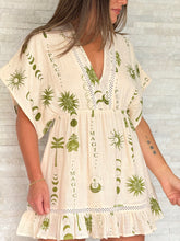 Load image into Gallery viewer, &quot;Bali&quot; Linen Short Sleeve Mini Dress
