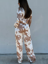 Load image into Gallery viewer, &quot;Martina&quot; Animal Print Satin Blouse And Pants Set
