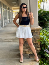 Load image into Gallery viewer, &quot;Moa&quot; Belted High Waisted Shorts With Pockets
