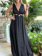 Load image into Gallery viewer, &quot;Thalia&quot; Cut Out Details Solid Color Maxi Dress
