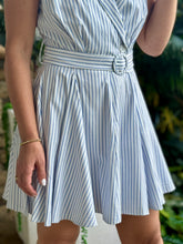 Load image into Gallery viewer, &quot;Nikki&quot; Striped Sleeveless flowy Mini Dress
