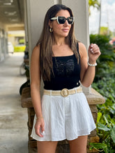 Load image into Gallery viewer, &quot;Moa&quot; Belted High Waisted Shorts With Pockets
