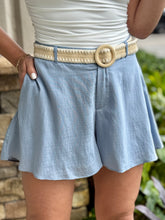 Load image into Gallery viewer, &quot;Moa&quot; Belted High Waisted Shorts With Pockets
