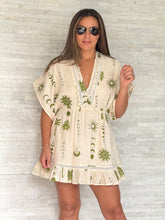 Load image into Gallery viewer, &quot;Bali&quot; Linen Short Sleeve Mini Dress
