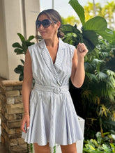 Load image into Gallery viewer, &quot;Nikki&quot; Striped Sleeveless flowy Mini Dress
