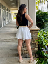 Load image into Gallery viewer, &quot;Moa&quot; Belted High Waisted Shorts With Pockets
