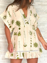 Load image into Gallery viewer, &quot;Bali&quot; Linen Short Sleeve Mini Dress
