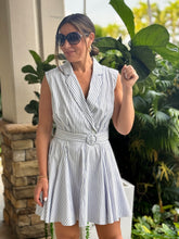 Load image into Gallery viewer, &quot;Nikki&quot; Striped Sleeveless flowy Mini Dress
