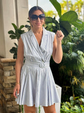 Load image into Gallery viewer, &quot;Nikki&quot; Striped Sleeveless flowy Mini Dress

