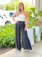 Load image into Gallery viewer, &quot;Nova&quot; High Waisted Shirred Wide Leg Flowy Pants
