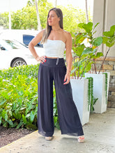 Load image into Gallery viewer, &quot;Nova&quot; High Waisted Shirred Wide Leg Flowy Pants
