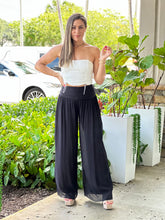 Load image into Gallery viewer, &quot;Nova&quot; High Waisted Shirred Wide Leg Flowy Pants
