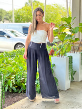 Load image into Gallery viewer, &quot;Nova&quot; High Waisted Shirred Wide Leg Flowy Pants
