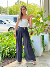 Load image into Gallery viewer, &quot;Nova&quot; High Waisted Shirred Wide Leg Flowy Pants

