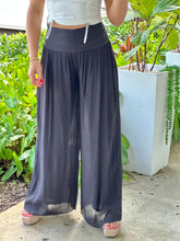 Load image into Gallery viewer, &quot;Nova&quot; High Waisted Shirred Wide Leg Flowy Pants
