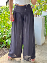 Load image into Gallery viewer, &quot;Nova&quot; High Waisted Shirred Wide Leg Flowy Pants
