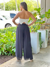 Load image into Gallery viewer, &quot;Nova&quot; High Waisted Shirred Wide Leg Flowy Pants
