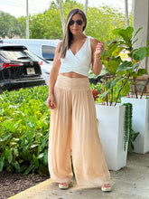 Load image into Gallery viewer, &quot;Nova&quot; High Waisted Shirred Wide Leg Flowy Pants
