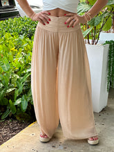 Load image into Gallery viewer, &quot;Nova&quot; High Waisted Shirred Wide Leg Flowy Pants
