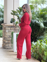 Load image into Gallery viewer, &quot;Kiara&quot; Long Sleeve Mesh Sweater And Knit Pants Set
