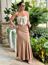 Load image into Gallery viewer, &quot;Kaia&quot; Tube Smocked Top And High Waisted Maxi Skirt

