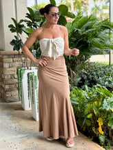Load image into Gallery viewer, &quot;Kaia&quot; Tube Smocked Top And High Waisted Maxi Skirt

