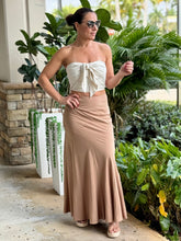 Load image into Gallery viewer, &quot;Kaia&quot; Tube Smocked Top And High Waisted Maxi Skirt
