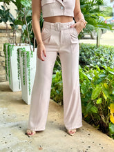 Load image into Gallery viewer, &quot;Luna&quot; Crop Sleeveless Vest And Belted High Waisted Pants Set
