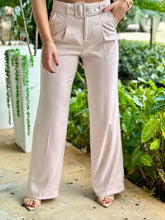 Load image into Gallery viewer, &quot;Luna&quot; Crop Sleeveless Vest And Belted High Waisted Pants Set
