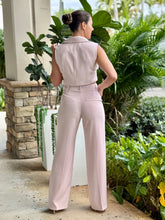 Load image into Gallery viewer, &quot;Luna&quot; Crop Sleeveless Vest And Belted High Waisted Pants Set
