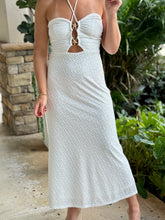 Load image into Gallery viewer, &quot;Sol&quot; Gold Starfish Detail Midi Dress

