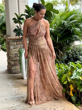Load image into Gallery viewer, &quot;Vivienne&quot; Metal Jersey One S Strappy Dress
