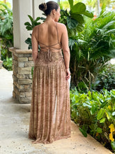 Load image into Gallery viewer, &quot;Vivienne&quot; Metal Jersey One S Strappy Dress
