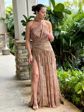 Load image into Gallery viewer, &quot;Vivienne&quot; Metal Jersey One S Strappy Dress

