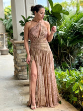 Load image into Gallery viewer, &quot;Vivienne&quot; Metal Jersey One S Strappy Dress
