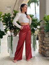 Load image into Gallery viewer, &quot;Angie&quot; Satin High Waisted Pants

