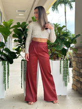 Load image into Gallery viewer, &quot;Angie&quot; Satin High Waisted Pants
