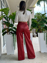 Load image into Gallery viewer, &quot;Angie&quot; Satin High Waisted Pants
