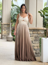 Load image into Gallery viewer, &quot;Amanda&quot; Ombre Pleated Maxi Dress
