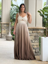 Load image into Gallery viewer, &quot;Amanda&quot; Ombre Pleated Maxi Dress
