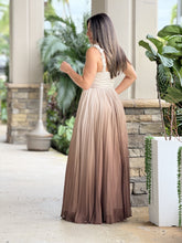 Load image into Gallery viewer, &quot;Amanda&quot; Ombre Pleated Maxi Dress
