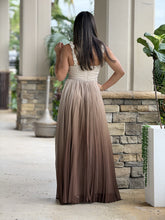 Load image into Gallery viewer, &quot;Amanda&quot; Ombre Pleated Maxi Dress
