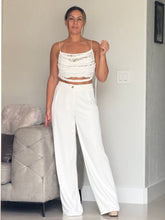 Load image into Gallery viewer, &quot;Cayena&quot; Solid High Waisted Pants And Crop Top Set
