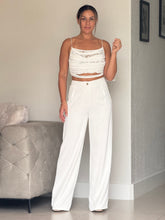 Load image into Gallery viewer, &quot;Cayena&quot; Solid High Waisted Pants And Crop Top Set
