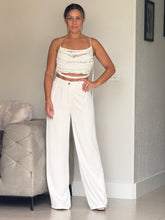 Load image into Gallery viewer, &quot;Cayena&quot; Solid High Waisted Pants And Crop Top Set

