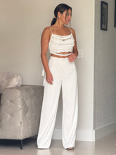 Load image into Gallery viewer, &quot;Cayena&quot; Solid High Waisted Pants And Crop Top Set
